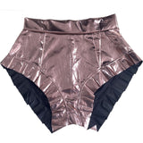 Sexy Pleated Ruffled Glossy Nightclub Uniforms