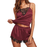 Fongt Stylish And Comfortable Lace Lace Pajamas Set