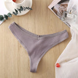Cotton Feamle Underwear Sexy Panties Women Panties Low Waist Thong Underpants 6 Solid Color Pantys Intimates
