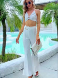 Women's Metal Sequins Sexy Heart Peach Breast Nightclub Navel Sling Vest-Outfit