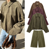 Fongt Velvet Loose Spring Girl Casual Blouse Zipper Fashion Bomber Jacket 2025 Bat Sleeve Texture