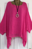 Fresh And Sweet Long Sleeve Top Loose-fitting Batwing
