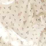 Floral Print Dress Sweet Square Neck Puff Sleeve Side Spilt Drawstring Maxi Dresses for Women Party Chic Casual