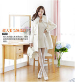 Fongt And Winter Long Female Hair Coat Han Hair Collar Coat Ebay