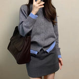 Fongt Version Of Gray Soft Knitted Knitted Women's Spring And Autumn High-End Temperament Thin Casual Fast-Button Open-Shirt Jacket