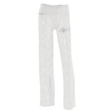 Lace Sheer Trousers-Outfit