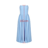 Tube Pleated Midi Dress-Outfit
