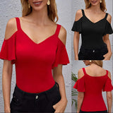 Elegant Ruffled Slim Fit Camisole Casual