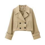 Fongt 2025 Autumn New Women's Design With A Windbreaker Short Jacket Jacket