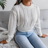 Autumn And Winter Explosion Of Knitted Umbilly Sweater Women's
