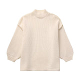 Fongt Women's ZA Street Fashion Multi-Colored Half-Neck Knitwear Jacket