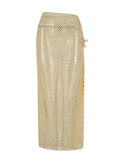 2025 New Long-Sleeved Swimsuit Women's Half-Dress Two Sets Of Mesh Sexy