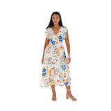 Fongt 24 Spring / Summer Flower Print Single Breasted Dress 88157-Outfit