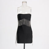 Sexy Babes 2025 Spring New Fashion Design Water Twipe Som Bra Banded Dress