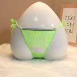 Fongt Eyelash Lace Thong Female Seduction Breathless Low-Rise Large-Size Shorts T-Pants