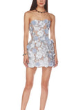 Fongt Holiday Style Dress 2025 Summer New Temperament Sexy Style Tective Yarn Flower Design Short