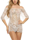 Fongt Lashes Sexy Ladies Sleeveless Skirt Lace Burouse Mini Doll Costume