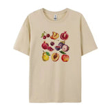 Retro Fruit Graphic Tees-Outfit