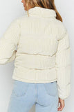 Stand Collar Puffer Coat 1028-1-Outfit