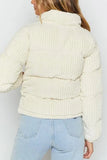 Stand Collar Puffer Coat 1028-0-Outfit