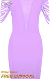 Dress 2023 New Women's Orange Bodycon Dress Elegant Sexy Tassel Evening Club Party Dress High Quality Summer