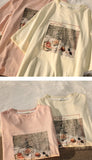 Aesthetic Print Oversized T-shirt-Outfit