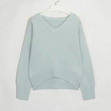 Neck Sweaters Women Pullover New Fashion Ladies Solid Knitwear