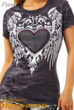 Women Goth Clothes y2k Crop Tops Summer 2023 T shirts Grunge 2000s Trashy Aesthetic Short Sleeve Tees Young Girls