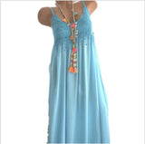 Fongt Hot Explosive Sexy Lace Sling Long Dress Seven Color Eight