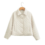 And Winter New Casual Loose Full-Color Short Cotton Clothes-Outfit