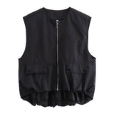 Fongt Summer New Loose Casual Cardigan Women's Vest Vest A14021