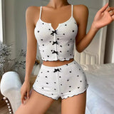 Fongt New Heart-Shaped Print Bump Color Home Clothes Front Thairy Sling