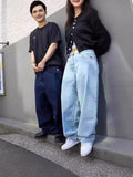 Year's Hot Y2K Bigboy Men Street Clothing Loose Jeans Pattern Leisure-Outfit