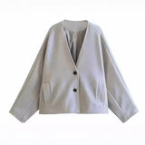 Fongt Women's Coat ZA Autumn And Winter New Hair And Suit Spring Coat