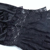 Spring 2024 New Dark Wrinkled Fishtail Multi-Layer Spliced Forked Skirt Women's Dress-Outfit