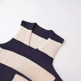 New Striped Fashion Jumper Knitted Vest 6771102-Outfit