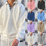 Fongt Explosion Autumn Long Sleeve V-Neck Men's Clips Loose Wear Men's