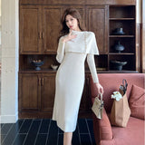 Fongt Wind OL Professional Ass Suit Dress Woman 2025 Korean Version Of Temperament Coat High Waist Half Skirt Two Sets