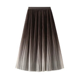 Fongt Temperament Gradually Faded Half-Body Dress 2025 Spring And Summer New Light Luxury High-Waist A Skirt 0872