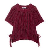 Fongt Women's INS Explosion Fashion Side With Coarse Needle Blouse