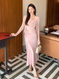 Fongt Xixi 13 Lines 2025 Spring And Summer New French Retro Collar Temperament Thin Sling Dress 88226