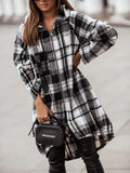 Autumn And Winter Women's New Zipper Hat Print Shirt Coat-Outfit