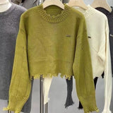 Fongt Sweater Woman 2023 Spring And Autumn New Design High-Waisted Suzu Outside Wear Knitting
