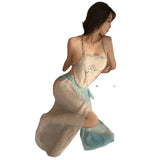 National Style Series Of Classical Belly Chiffon Sexy Pajamas Retro Free Uniform Perspective Pure Temptation
