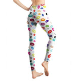 Milk Silk Printed Abstract Letter Cropped