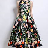 Fongt Tea Break Print Slings With Open Shoulder Dress Female Summer Sexy Hot Girl Holiday Beautiful Dress