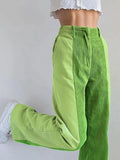 High Waist Y2K Corduroy Loose Pants-Outfit