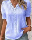 Fongt Summer New Holiday Fashion Hollow Short-Sleeved Women's