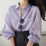 Fongt Silk Cotton Cants Breathable Sunscreen Shirt Jacket Women 2025 Spring And Summer New Design Sense Loose Shirt