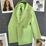 Fongt Fried Street Small Suit Jacket Female 2024 Spring And Autumn New Korean Version Web Celebrity Temperament Small Casual Suit-Outfit